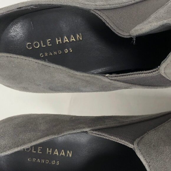Cole Haan Grand OS suede slip on heels booties 9b - Picture 5 of 11